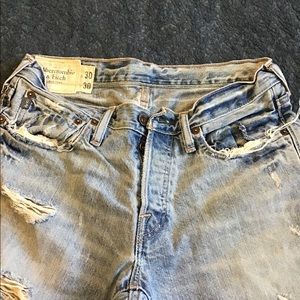 Abercrombie & Fitch 30X30 destroyed bootcut jeans